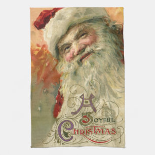 Weihnachten, Viktorianisches Weihnachtsportrait Geschirrtuch