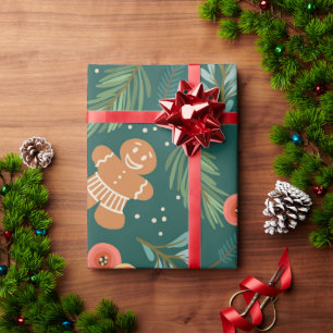 Weihnachten Vintag Hearts Lebkuchen Land Niedlich Geschenkpapier