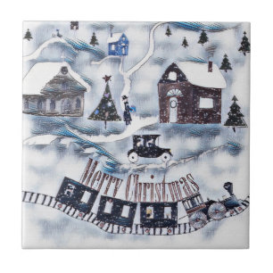 Weihnachten , Vintage Fliese