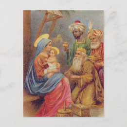 Weihnachten Vintage Krippe Jesus Illustration