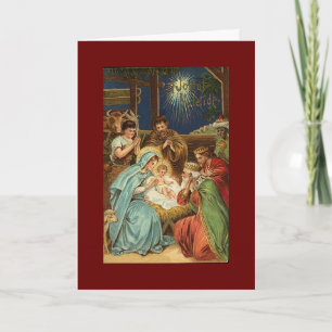WEIHNACHTEN VINTAGE NATIVITÄT