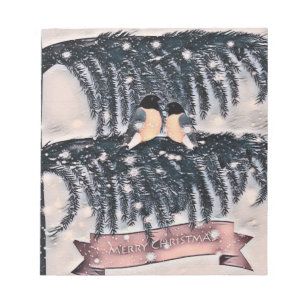 Weihnachten, Vintage Notizblock