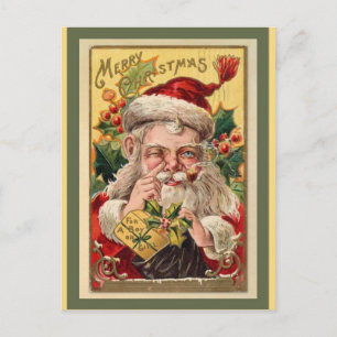 Weihnachten Vintage Santa Claus Postkarte