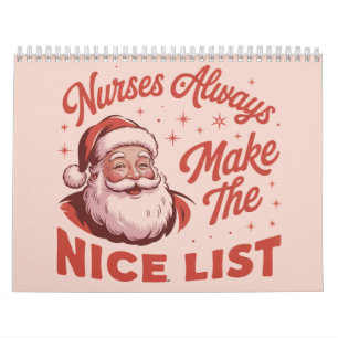 Weihnachten Vintage Santa Krankenschwestern kommen Kalender