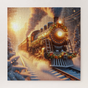Weihnachten Vintage-Urlaubszug Schnee-Winter