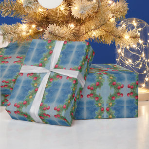 Weihnachten Vintage-Wasserfarbe Frohe Weihnachten Geschenkpapier