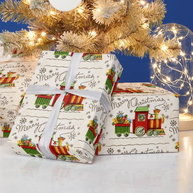 Weihnachten Vintage Weihnachtsgeschenke Retro-Gesc Geschenkpapier (Feiertage)