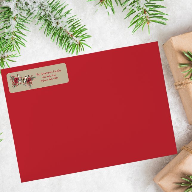 Weihnachten Vintager Schmetterling Poinsettia Feie (Von Creator hochgeladen)