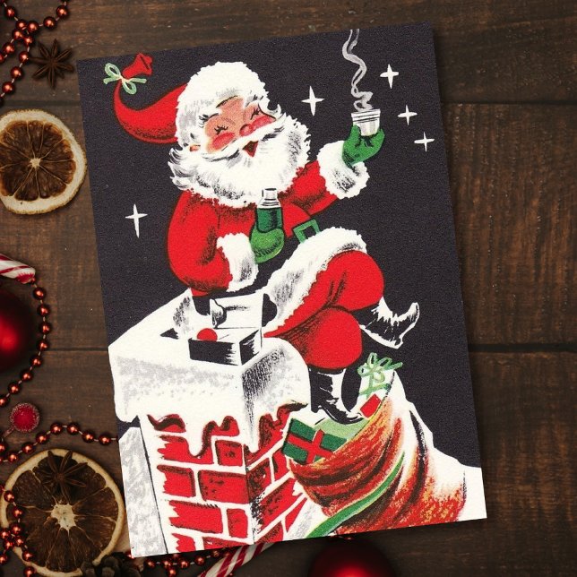 Weihnachten Vintager Weihnachtsfest auf Dach (Von Creator hochgeladen)