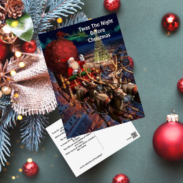 Weihnachten Vintager Weihnachtsmann Postkarte