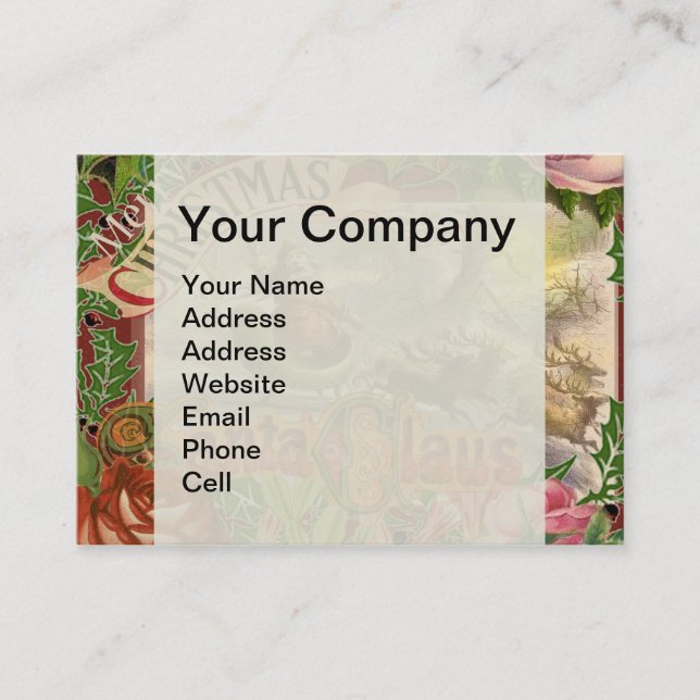 Weihnachten Visitenkarte (Vorderseite)