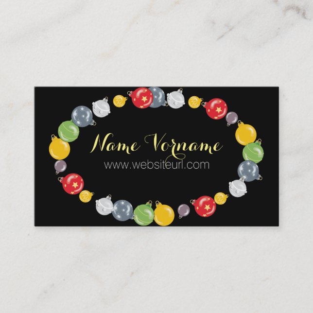 weihnachten visitenkarte (Vorderseite)