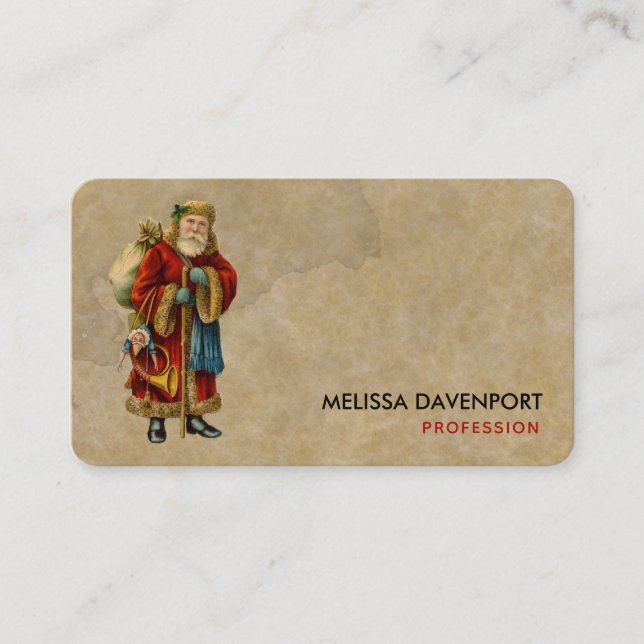 Weihnachten Visitenkarte (Vorderseite)