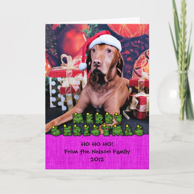 Weihnachten - Vizsla - Budda (Vorderseite)