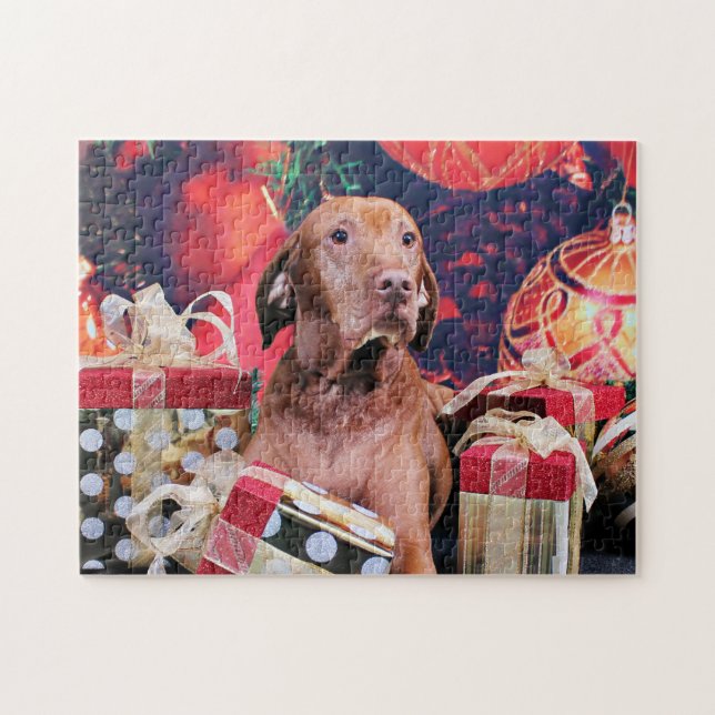 Weihnachten - Vizsla - Budda (Horizontal)