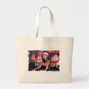 Weihnachten - Vizsla - Budda Jumbo Stoffbeutel