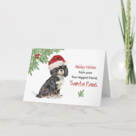 Weihnachten von Cavalier King Charles Spaniel Dog Karte
