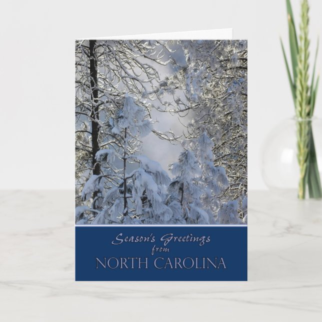 Weihnachten von der North Carolina-Karte (Vorderseite)