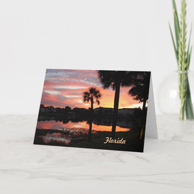 Weihnachten von Florida-Karte (Vorderseite)