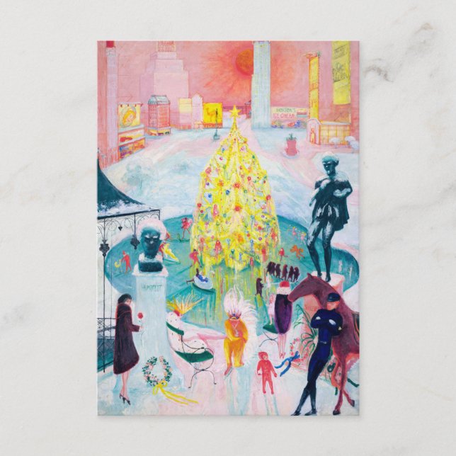 Weihnachten von Florine Stettheimer Begleitkarte (Vorderseite)