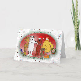Weihnachten von Gruppentieren Cartoon Party Tiere