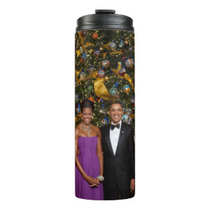 Weihnachten von Präsident Barack Obama und Michell Thermosbecher