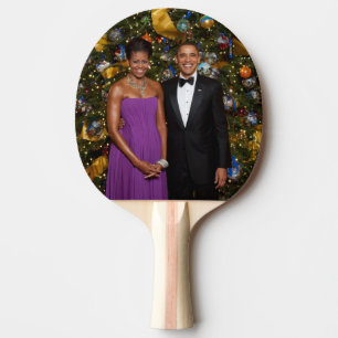 Weihnachten von Präsident Barack Obama und Michell Tischtennis Schläger