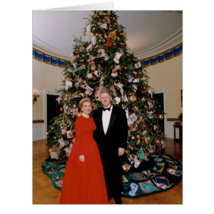 Weihnachten von US-Präsident Bill Clinton & Hillar