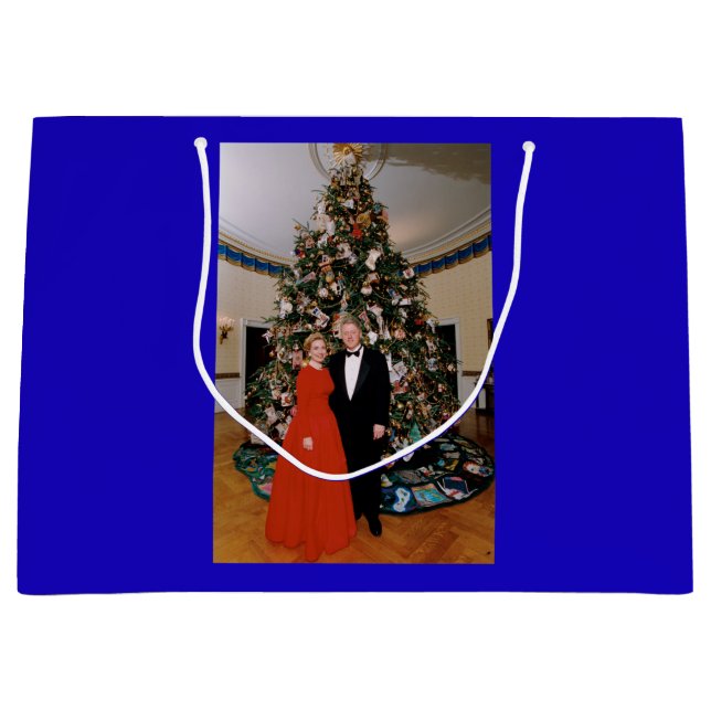 Weihnachten von US-Präsident Bill Clinton & Hillar Große Geschenktüte (Vorderseite)