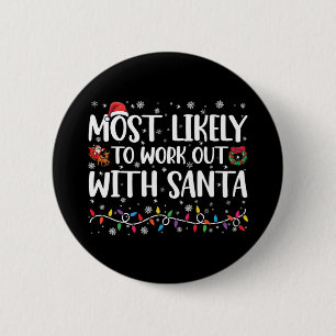 Weihnachten wahrscheinlich mit Santa Familie train Button