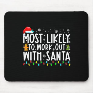 Weihnachten wahrscheinlich mit Santa-Familie train Mousepad