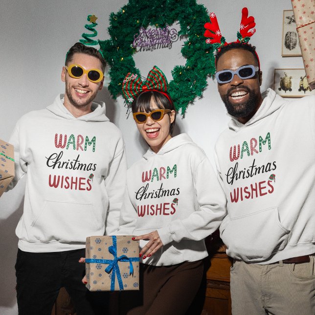 Weihnachten - Warme Weihnachtswünsche Hoodie (Christmas Hoodie- Warm Christmas Wishes Hoodie)