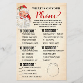 Weihnachten Was auf Ihrem Handy Weihnachtsspielkar Flyer