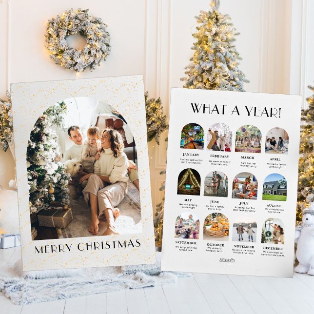 Weihnachten Was für ein Jahr Gold Moderne 12 Foto (Von Creator hochgeladen)
