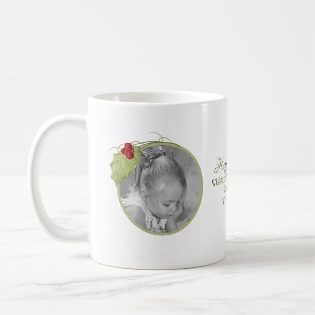 Weihnachten Wasserfarbe Elegante Weinkultur und Er Kaffeetasse (Links)