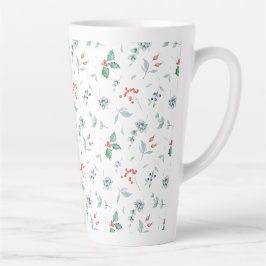 Weihnachten Wasserfarbener Blumenurlaub Traditione Milchtasse