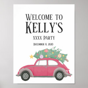 Weihnachten, Weihnachten, Baby, Weihnachtsbaum, Au Poster