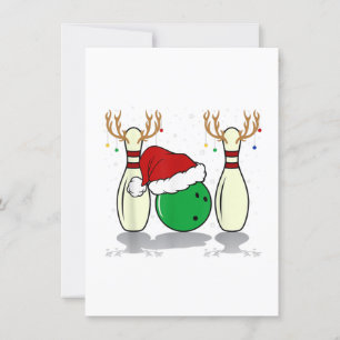 Weihnachten-Weihnachten-Bowling Weihnachten Einladung