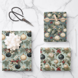 Weihnachten Weihnachten Design Geschenkpapier Set