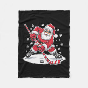 Weihnachten Weihnachten Eishockey Weihnachtsfeier  Fleecedecke