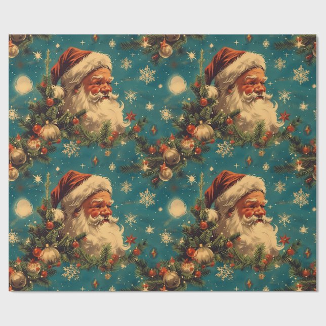 Weihnachten: Weihnachten Feierliche Nacht Himmel Geschenkpapier (Flach)