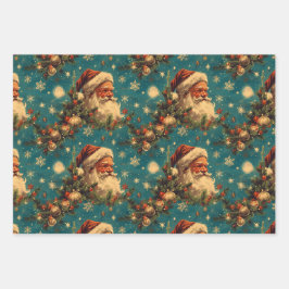 Weihnachten: Weihnachten Feierliche Nacht Himmel Geschenkpapier Set