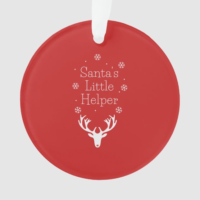 Weihnachten, Weihnachten froh, Weihnachtsmann Ornament (Vorderseite)