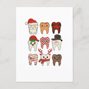 Weihnachten Weihnachten Funny Dentiday Einladungspostkarte