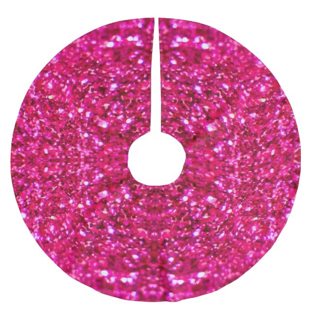 Weihnachten Weihnachten-Glitzer-Rock Polyester Weihnachtsbaumdecke (Vorderseite)