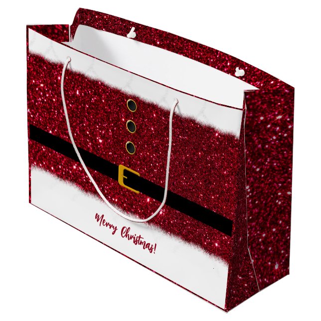 Weihnachten - Weihnachten- Große Geschenktüte (Rückseite Schrägansicht)