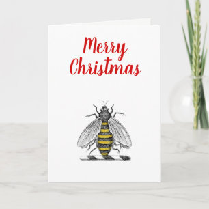 Weihnachten Weihnachten Heraldic Vintag Bee Emblem
