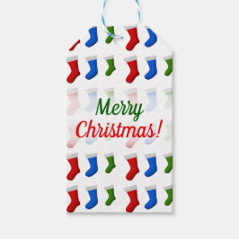 Weihnachten; Weihnachten in Rot, Blau und Grün; We Geschenkanhänger