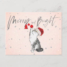 Weihnachten Weihnachten Katze Geschenke Merry Brig Postkarte