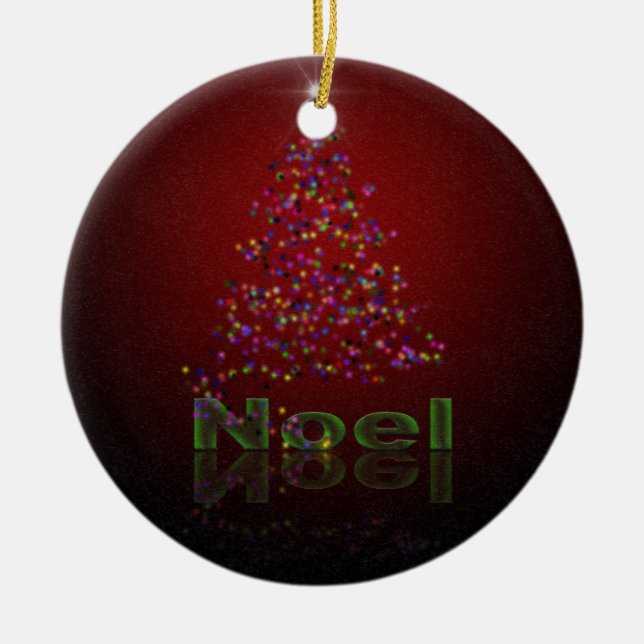 Weihnachten-Weihnachten Keramik Ornament (Vorne)